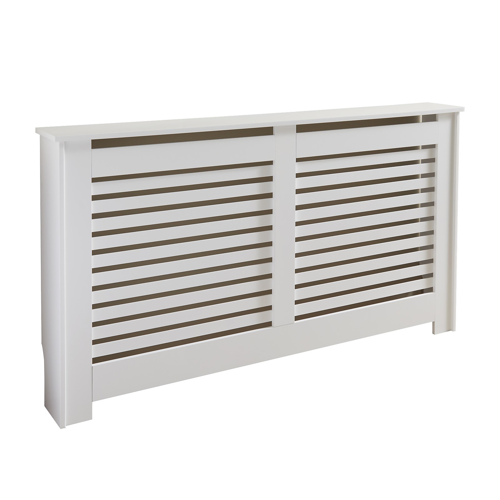 Contemporary Large Radiator Cover - White Price Comparisons | Compare The Build