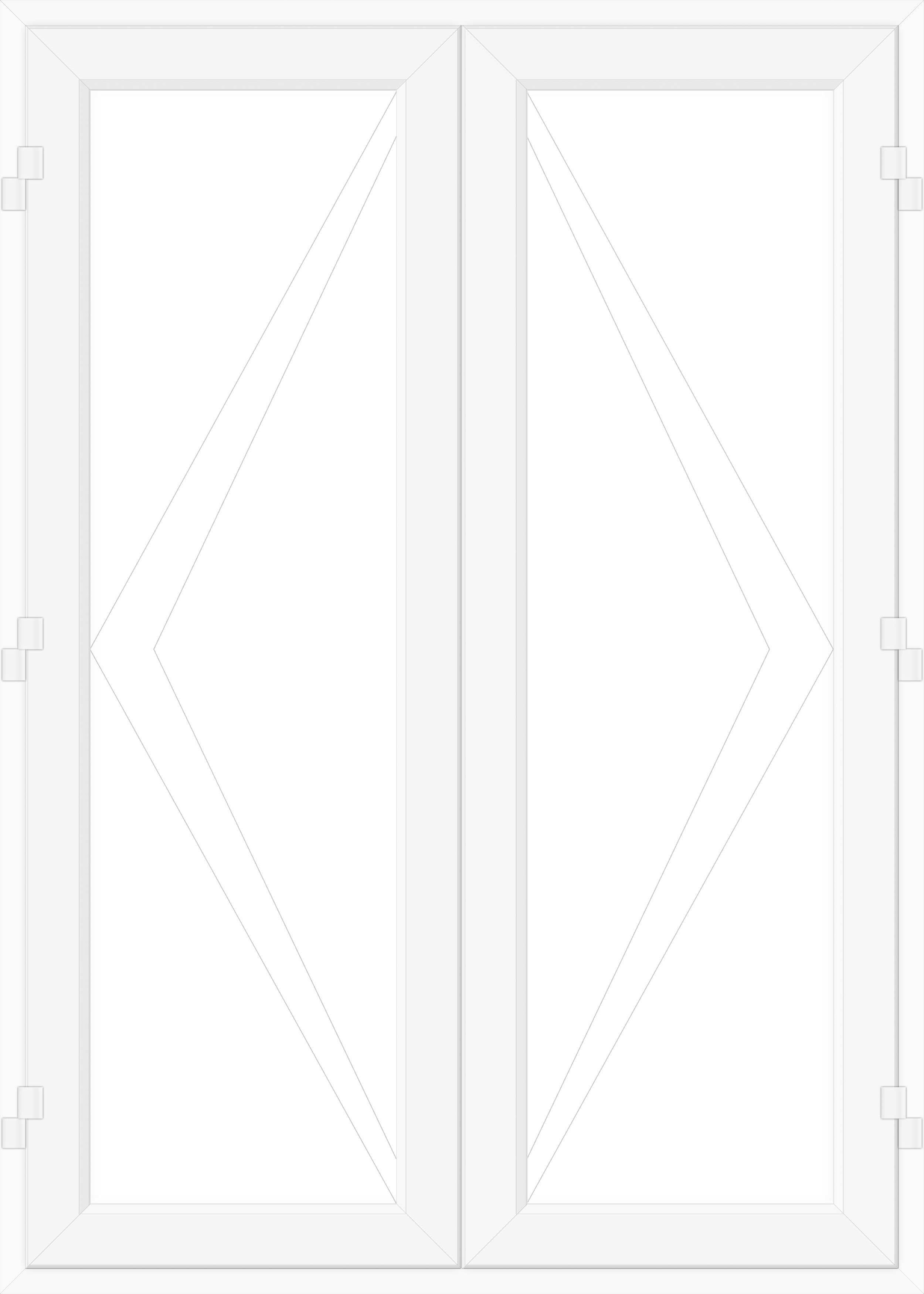Crystal 1 Lite Glazed White Upvc External French Door Set, (H)2090mm (W)1790mm Price Comparisons | Compare The Build