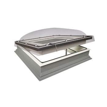 Fakro DEC-C P2 900900 Z-Wave Flat Roof Dome &amp; Kerb - 900mm x 900mm Glass Polycarbonate Price Comparisons | Compare The Build
