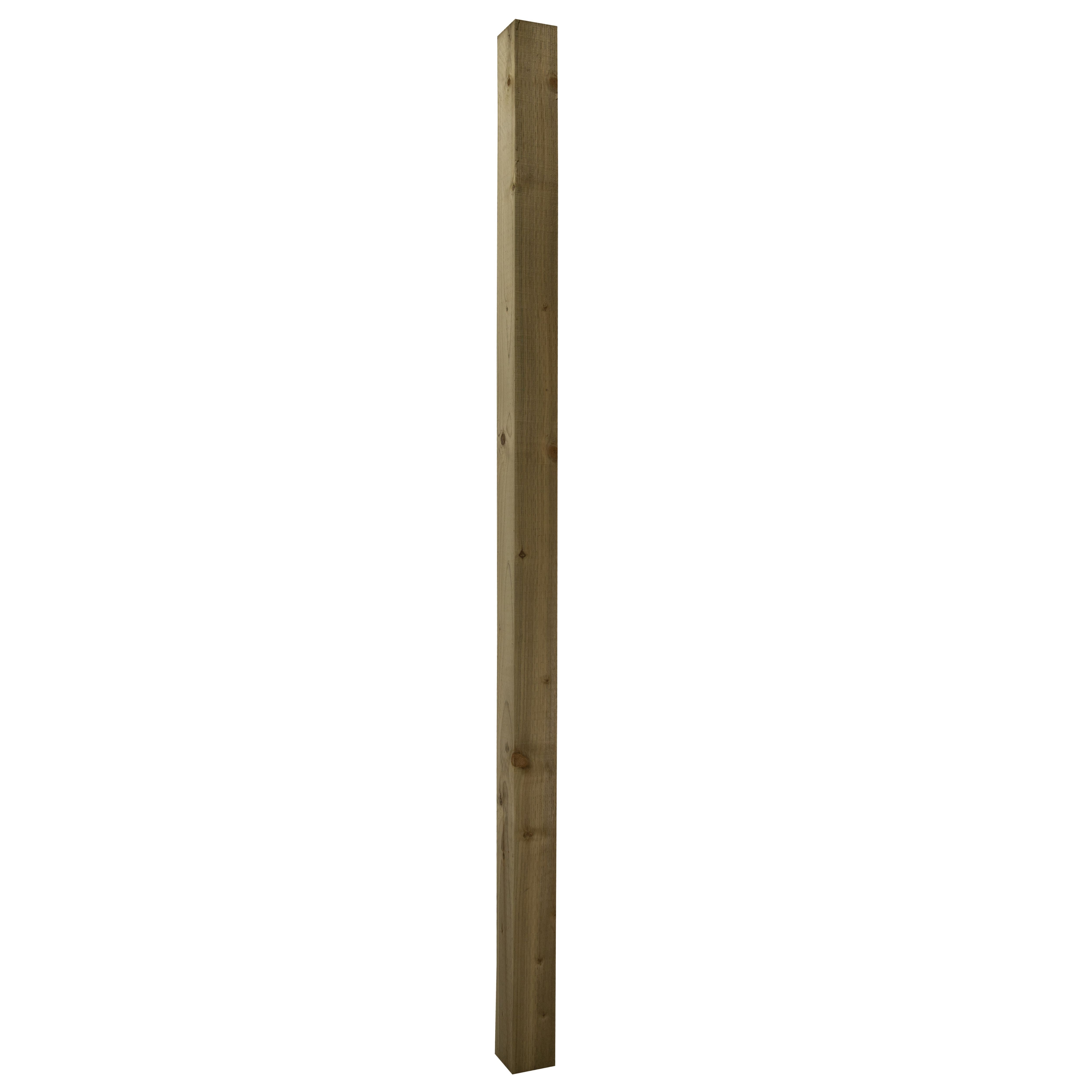 Uc4 Timber Green Square Fence Post (H)2.4M (W)100mm, Pack Of 4 Price Comparisons | Compare The Build