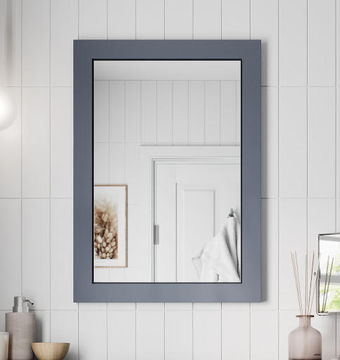 Artis Gloss Grey 500 x 700mm Framed Bathroom Mirror Price Comparisons | Compare The Build