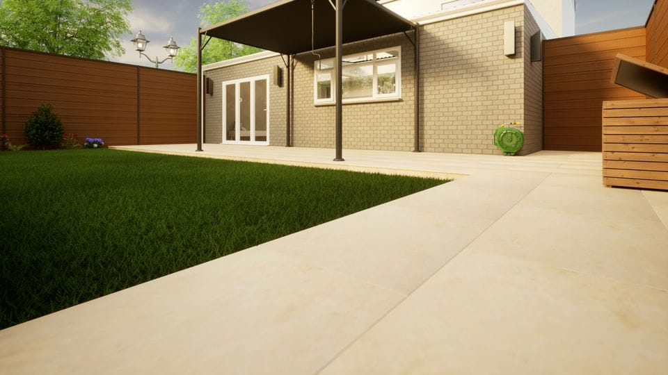 Porcelain Paving - 900mm x 600mm x 20mm Jura Beige Price Comparisons | Compare The Build