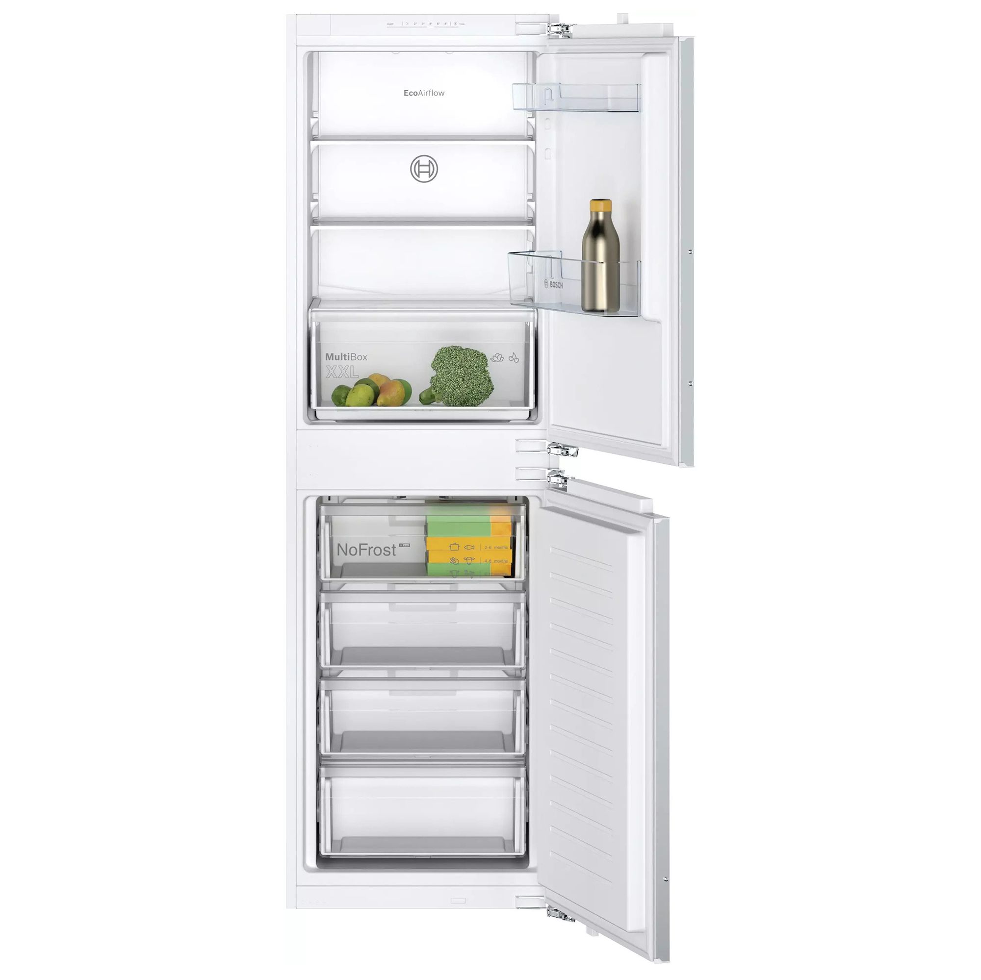 Bosch Kin85Nsf0G Serie 2 50:50 White Integrated Fridge Freezer Price Comparisons | Compare The Build