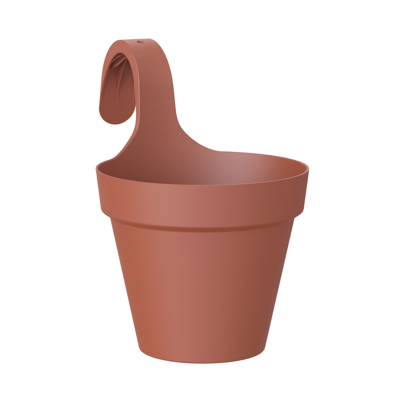 Capri Terracotta Polypropylene (Pp) Plain Round Balcony Plant Pot (Dia)20Cm Price Comparisons | Compare The Build