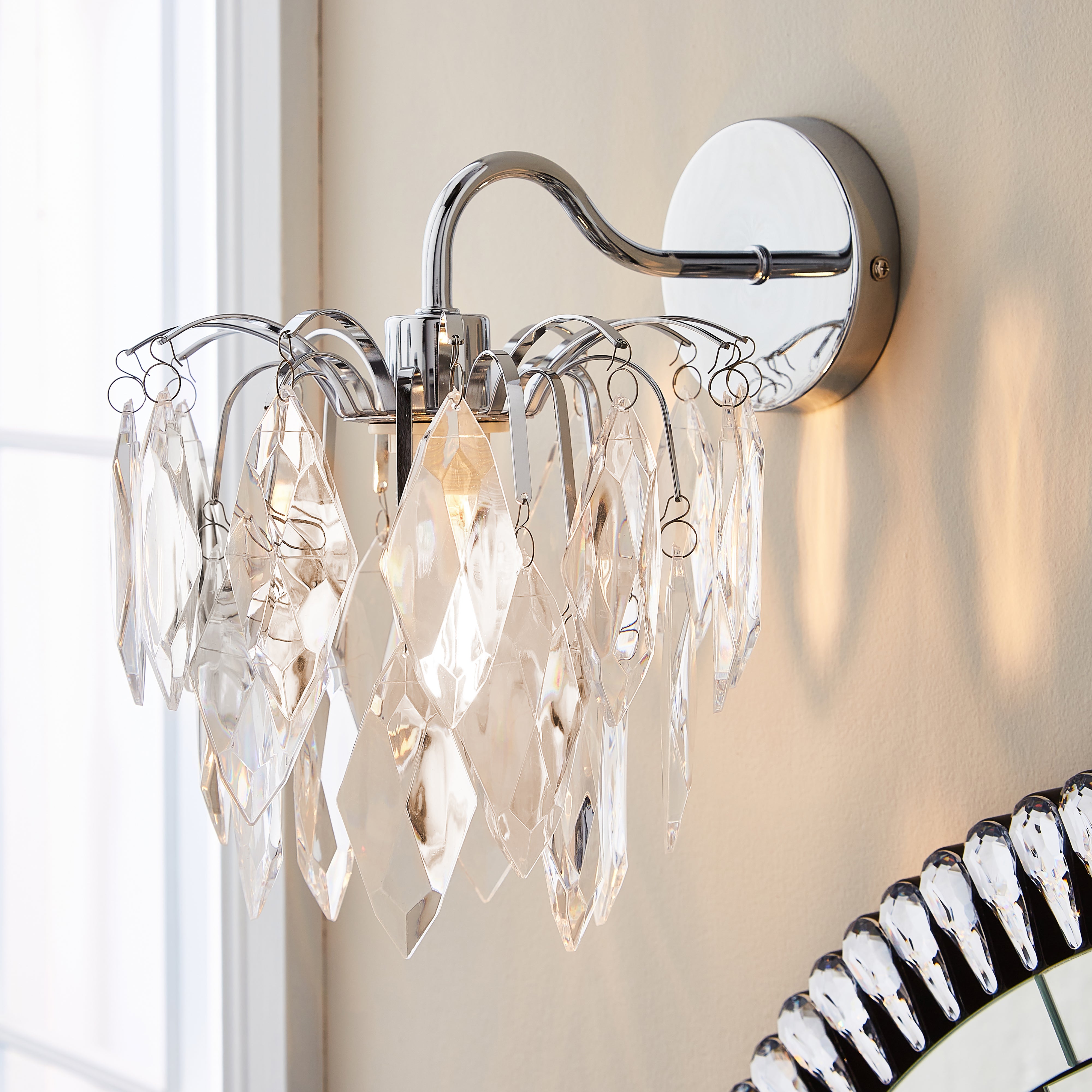 Parla Wall Light Silver Price Comparisons | Compare The Build
