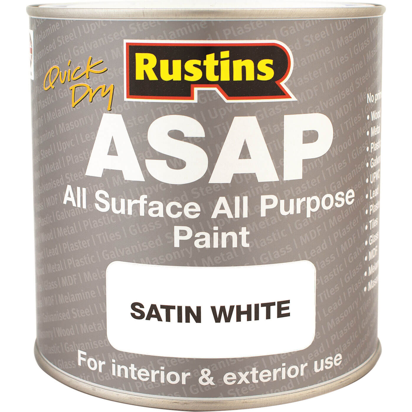 Rustins ASAP All Surface All Purpose Paint White 250ml Price Comparisons | Compare The Build