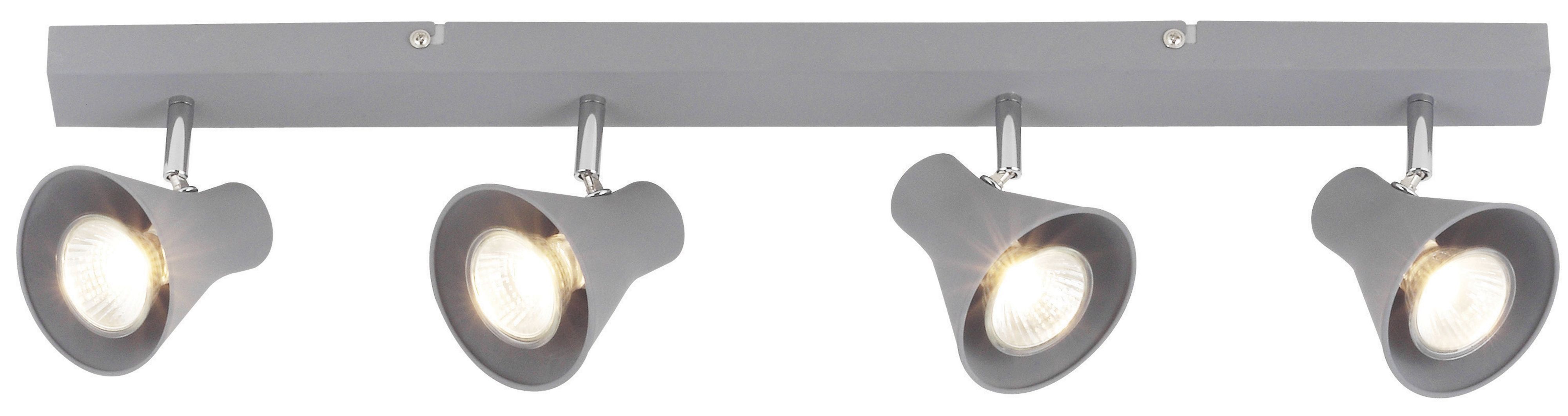 Colours Briggs Concrete Grey 4 Lamp Bar Spotlight Price Comparisons | Compare The Build
