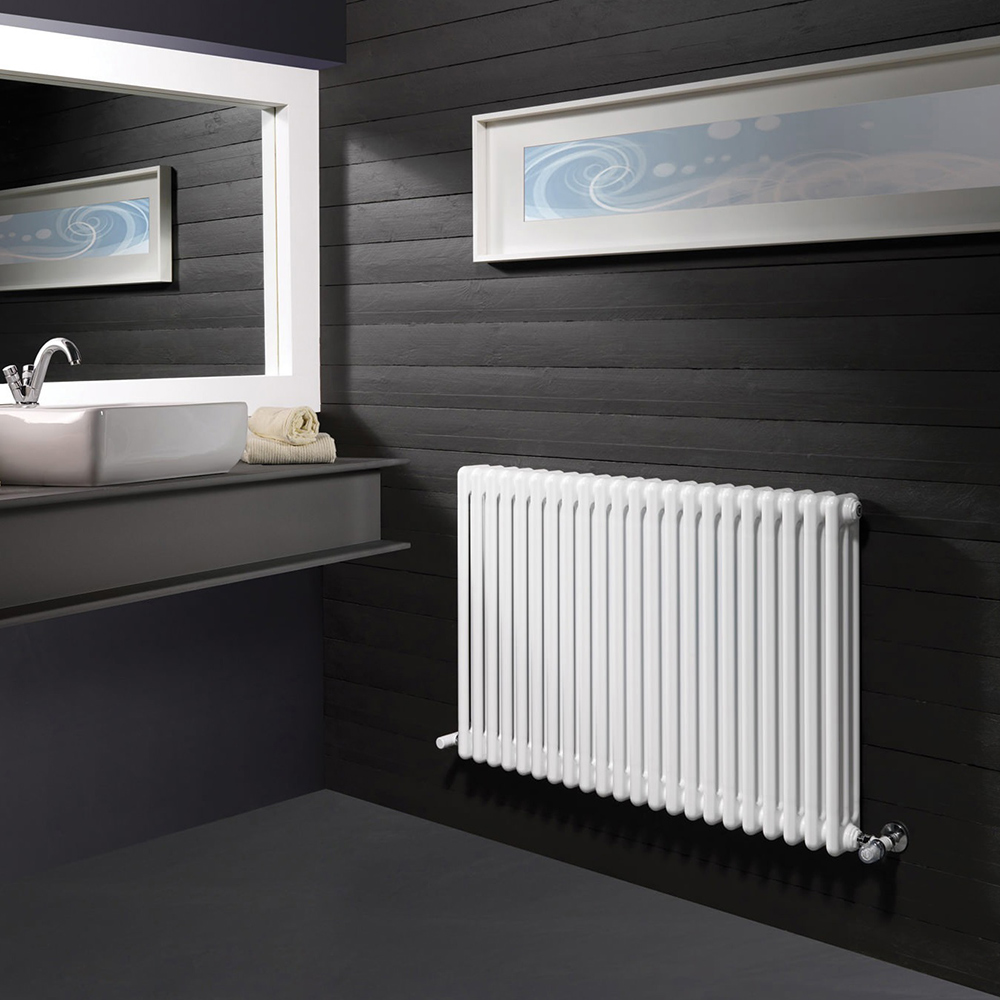 DQ Modus 4 Column Horizontal Radiator, White, 500mm x 622mm Price Comparisons | Compare The Build