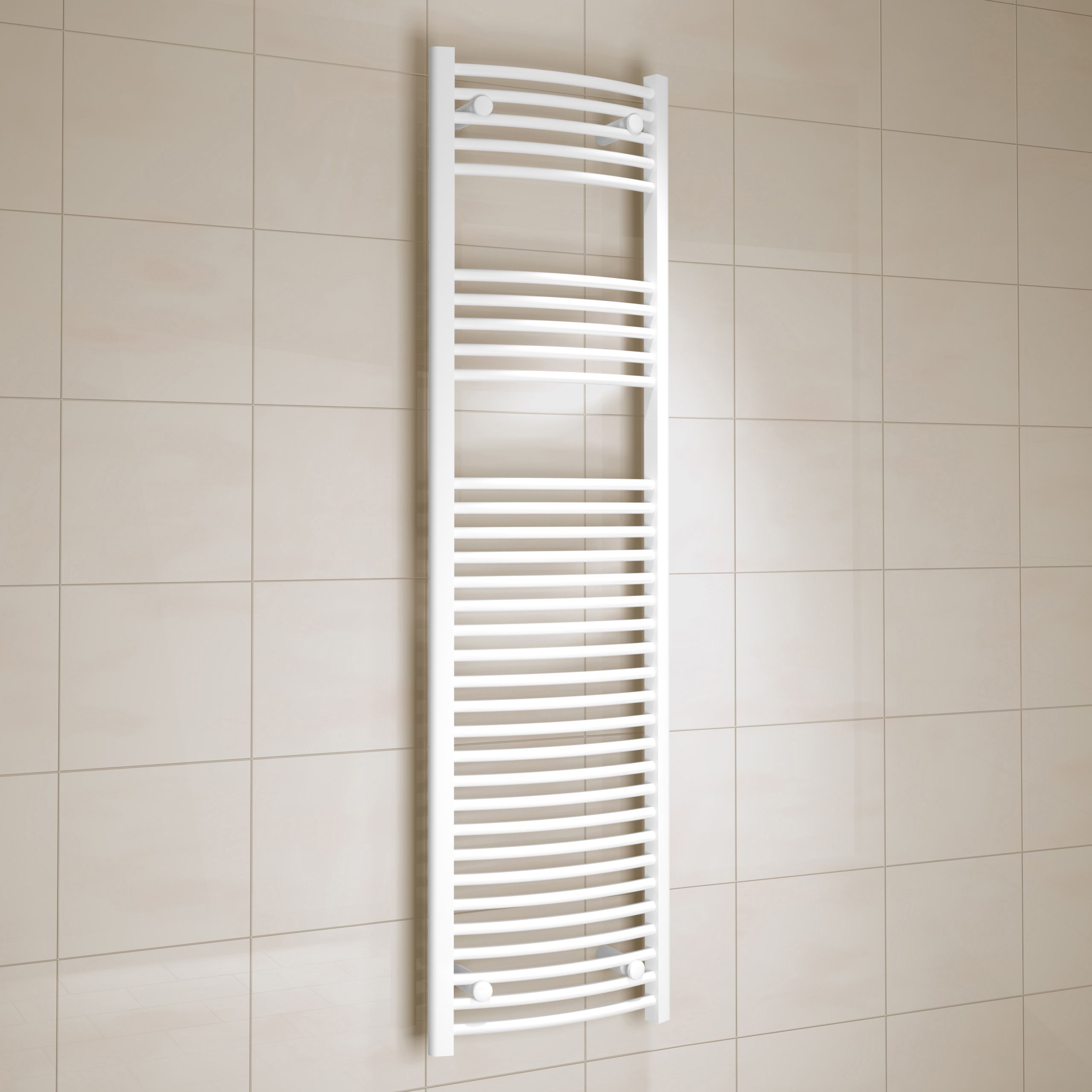 Kudox 637W Electric White Towel Warmer (H)1600mm (W)450mm Price Comparisons | Compare The Build