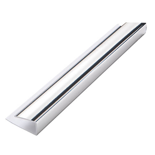 Guardian Internal Cladding 1 Part Starter/Edge Trim U Channel - 2700mm x 7/8mm Chrome - For Bathrooms/ Kitchens/ Ceilings Price Comparisons | Compare The Build