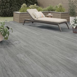 Harting Grey Glazed Outdoor Porcelain Paving Tile 300 x 1200 x 20mm - Pack of 2 Price Comparisons | Compare The Build