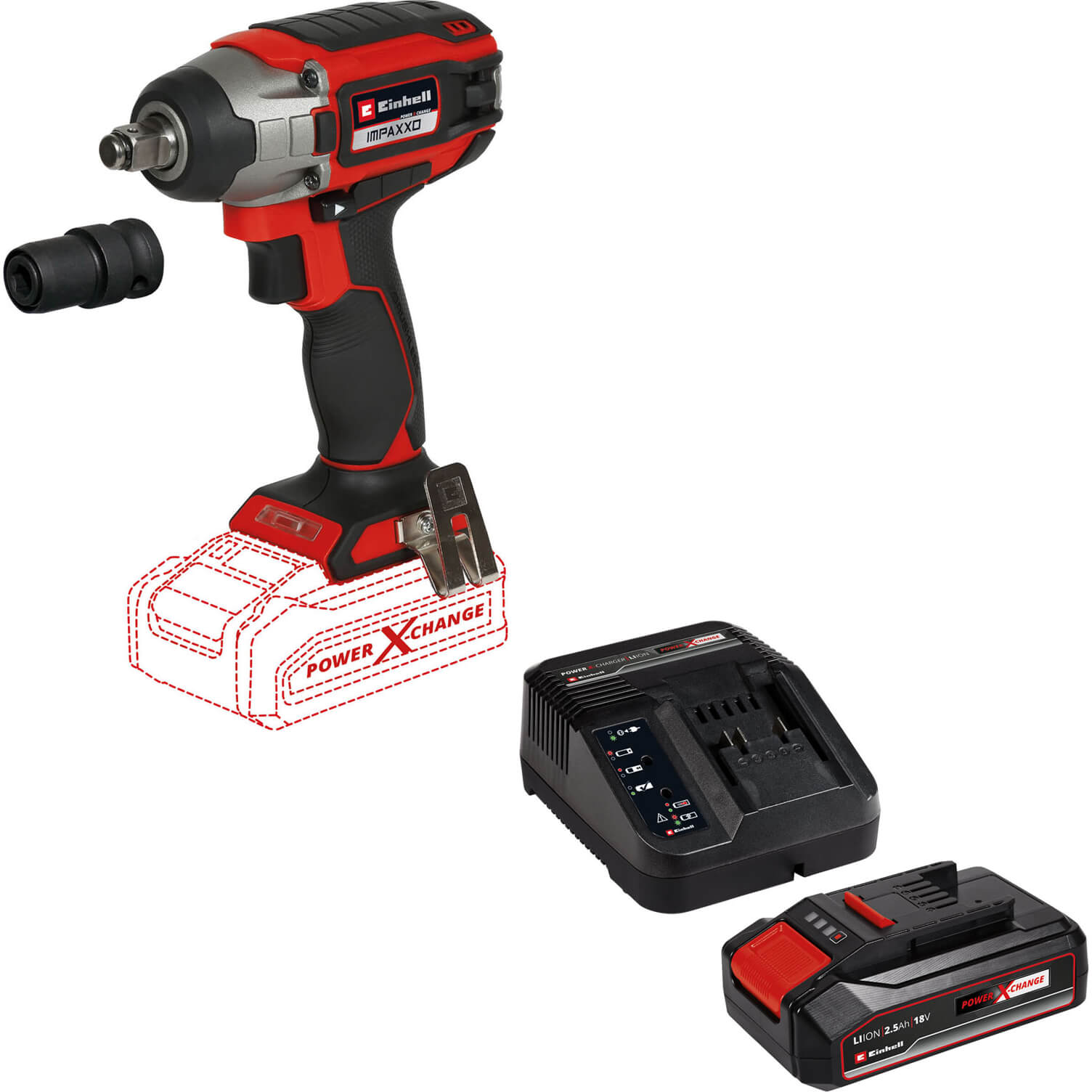 Einhell IMPAXXO 18/230 18v Cordless Brushless 1/2" Impact Wrench 1 x 2.5ah Li-ion Charger No Case Price Comparisons | Compare The Build