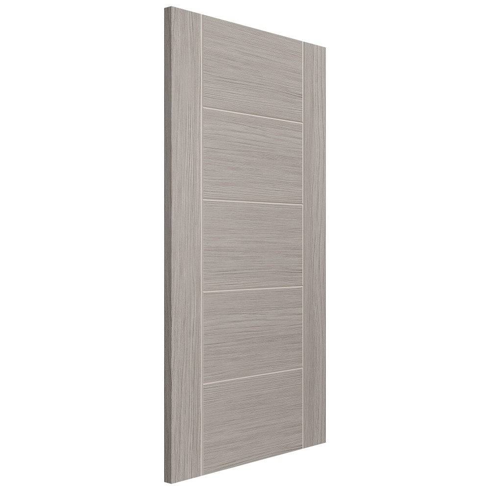 JB Kind Internal Grey Laminate Wood Effect Tigris Lava Fully Finished 5P FD30 Door 1981mm x 686mm x 44mm (78" x 27") Price Comparisons | Compare The Build