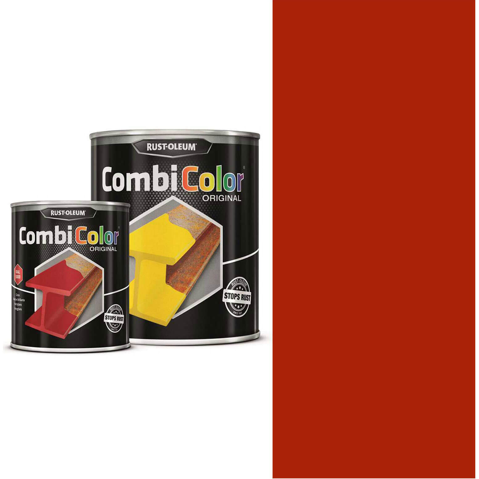 Rust Oleum CombiColor Metal Protection Paint Traffic Red 750ml Price Comparisons | Compare The Build