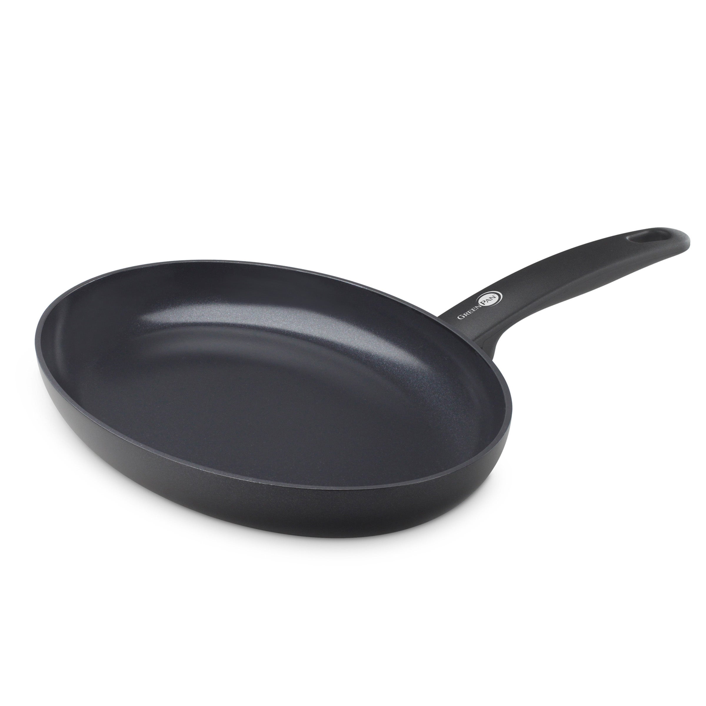 GreenPan Cambridge Aluminium Ceramic Non-Stick Oval Fish Pan Black Price Comparisons | Compare The Build