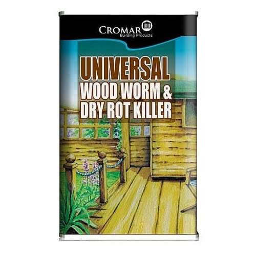 Cromar Universal Wood Worm &amp; Dry Rot Killer - 25 Litres Clear CRO0086 Price Comparisons | Compare The Build