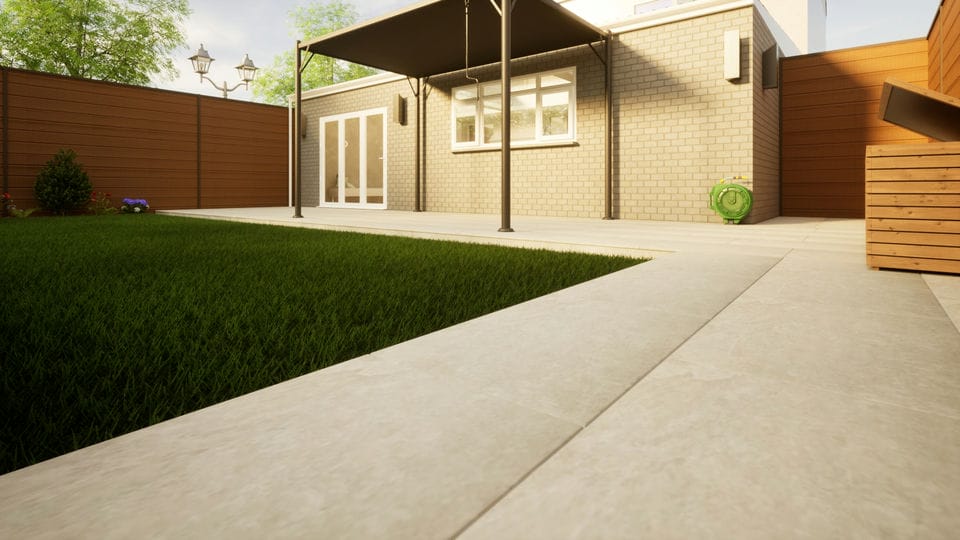 Porcelain Paving - 900mm x 600mm x 20mm Florence Storm Price Comparisons | Compare The Build