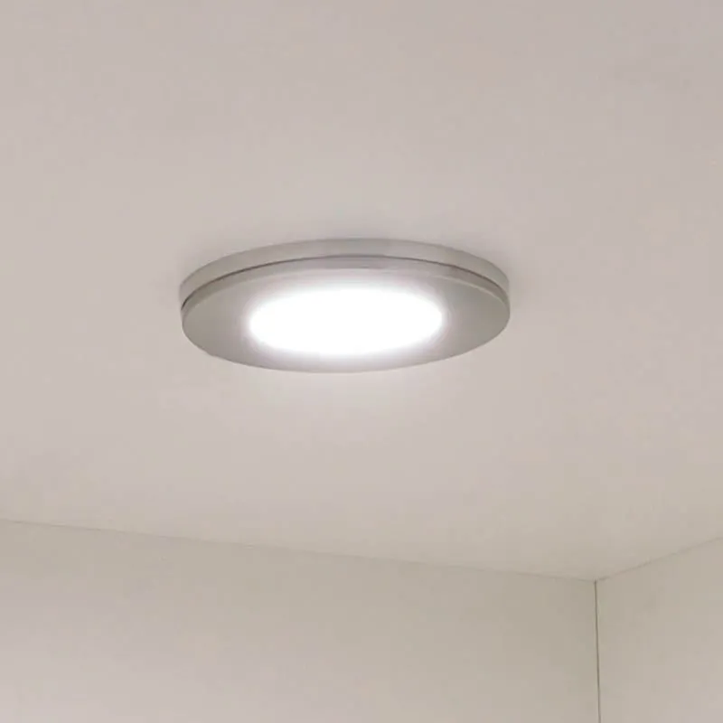 Sirius Super Slim Cabinet Light in a Brushed Nickel Finish - Warm or Natural White Light Price Comparisons | Compare The Build