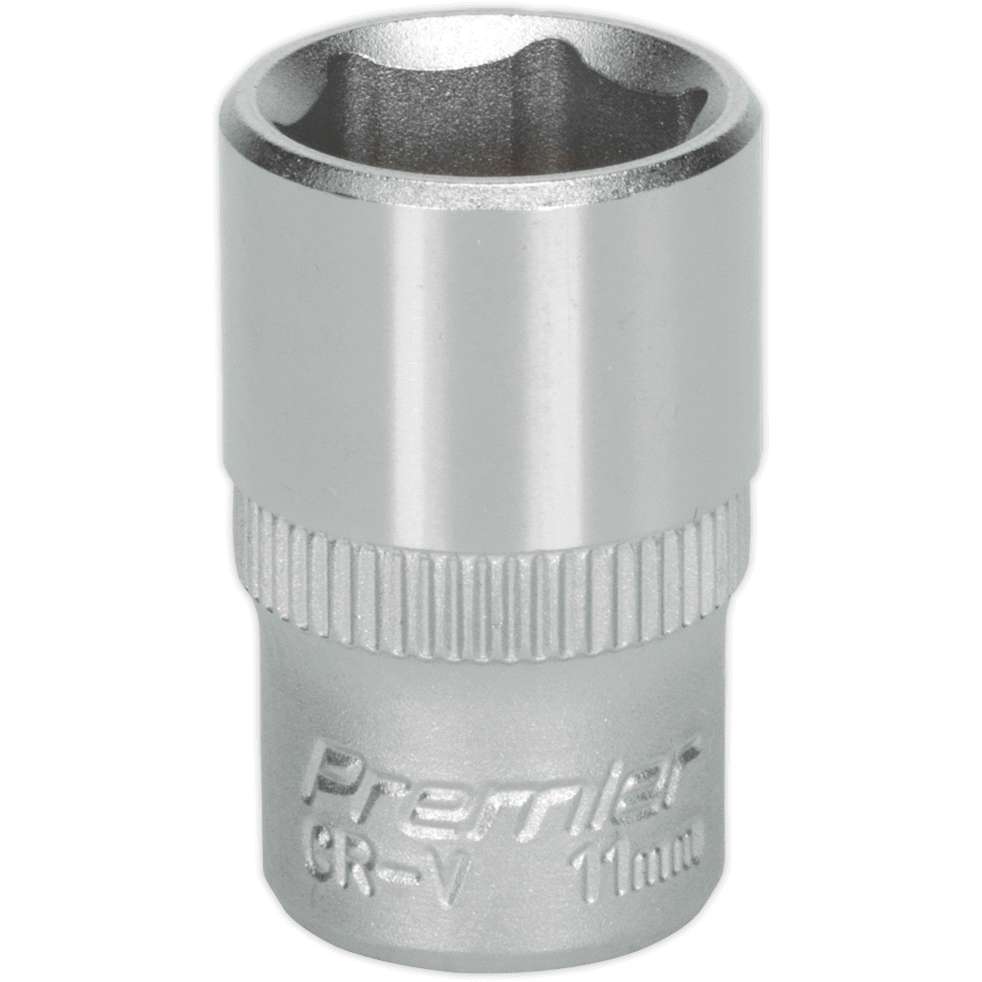 Sealey 1/4" Drive Hexagon WallDrive Socket Metric 1/4" 11mm | Compare The Build