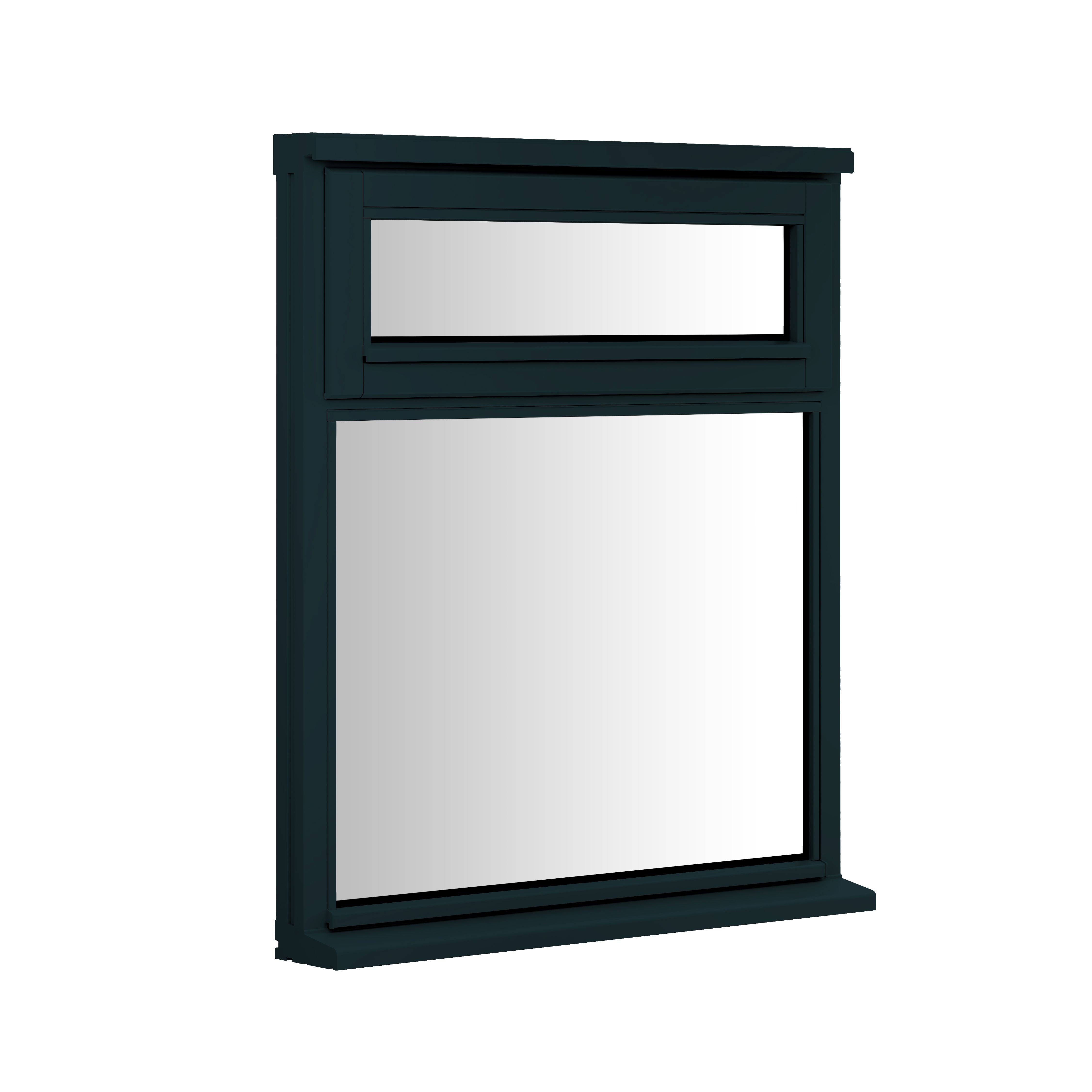 Clear Double Glazed Anthracite Grey Timber Right-Handed Window, (H)1045mm (W)625mm Price Comparisons | Compare The Build