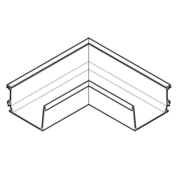 Alumasc Aqualine Box 90dg Internal Angle in Metallic Silver - 160mm x 100mm Silver Metallic Matte Aluminium EBG16/IA90A/PPC/9006M Price Comparisons | Compare The Build