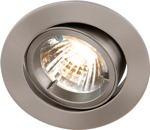 KnightsBridge IP20 230V GU10 Brushed Chrome Recessed Tilt Twist & Lock Downlight Price Comparisons | Compare The Build