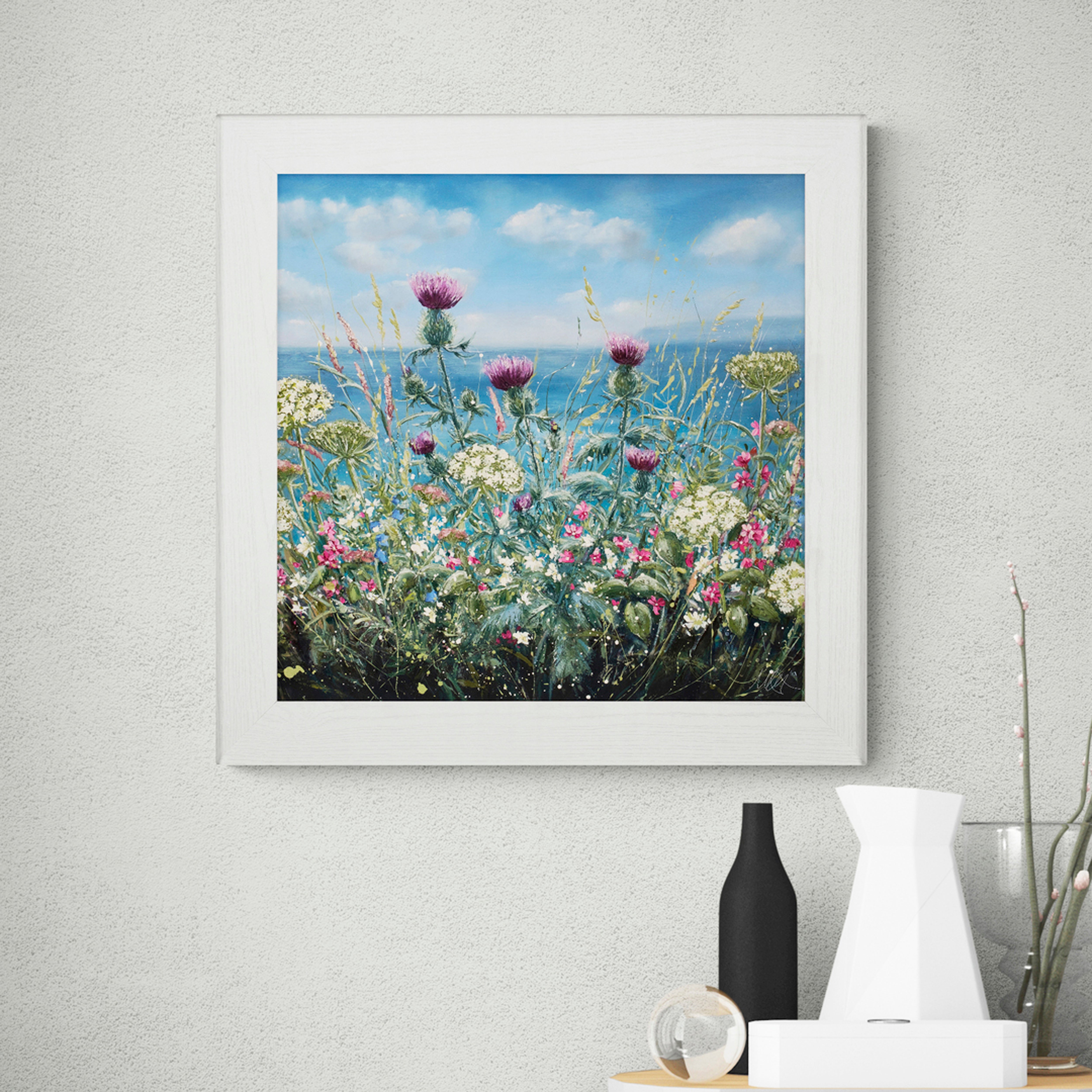 A Distant Gull Framed Print White | Compare The Build