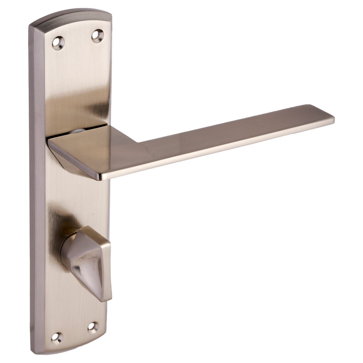 Kingston Lever Bathroom Door Handle - Brushed Nickel (Pair) Price Comparisons | Compare The Build