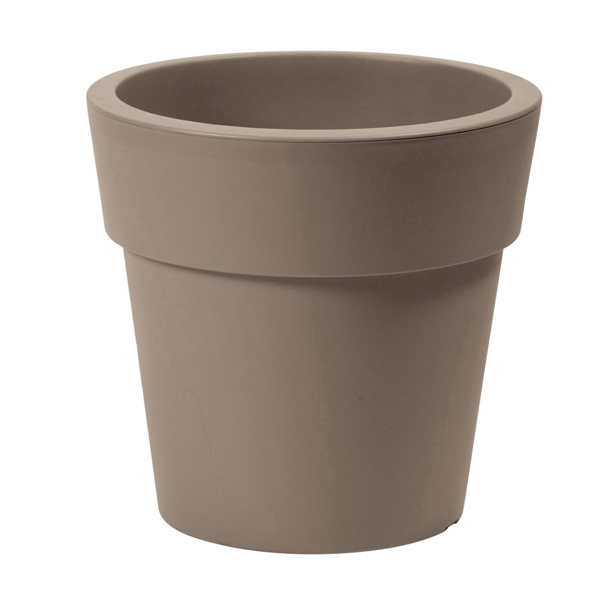 Verve Lark Round Plastic Taupe Plant Pot (H)285mm (Dia)300mm Price Comparisons | Compare The Build