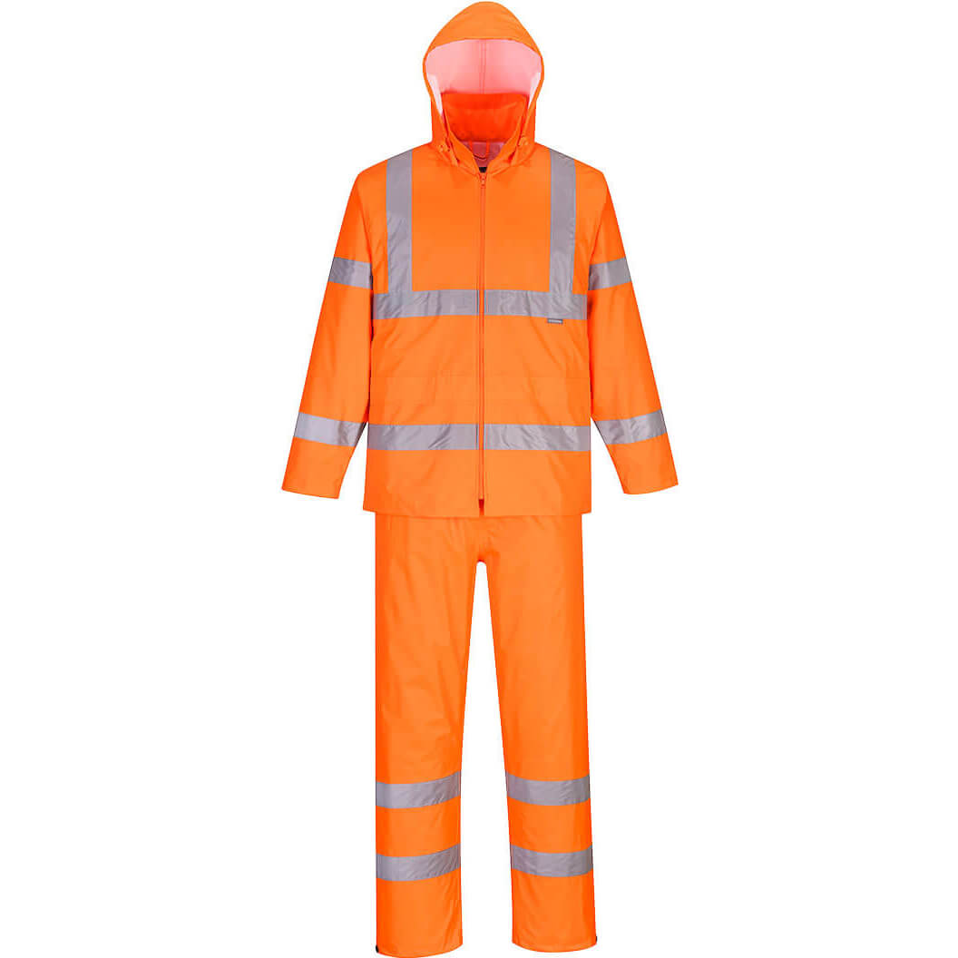 Portwest Hi Vis Packaway Rainsuit Orange 2XL 31" Price Comparisons | Compare The Build