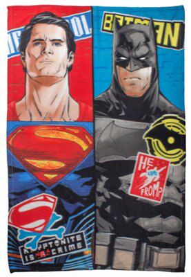 Multicolour Batman V Superman: Dawn Of Justice Fleece Blanket Price Comparisons | Compare The Build