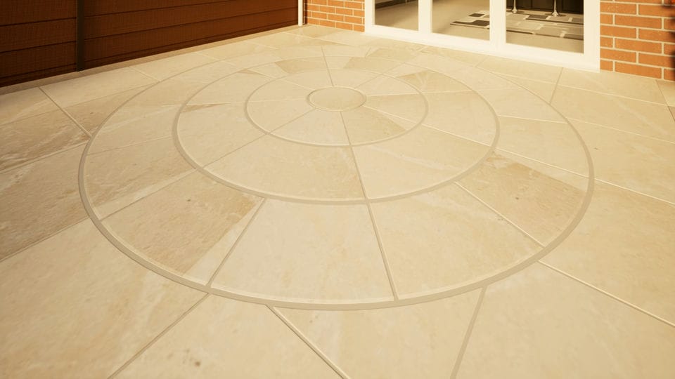 Sandstone Circular Paving - 2800mm Mint | Compare The Build