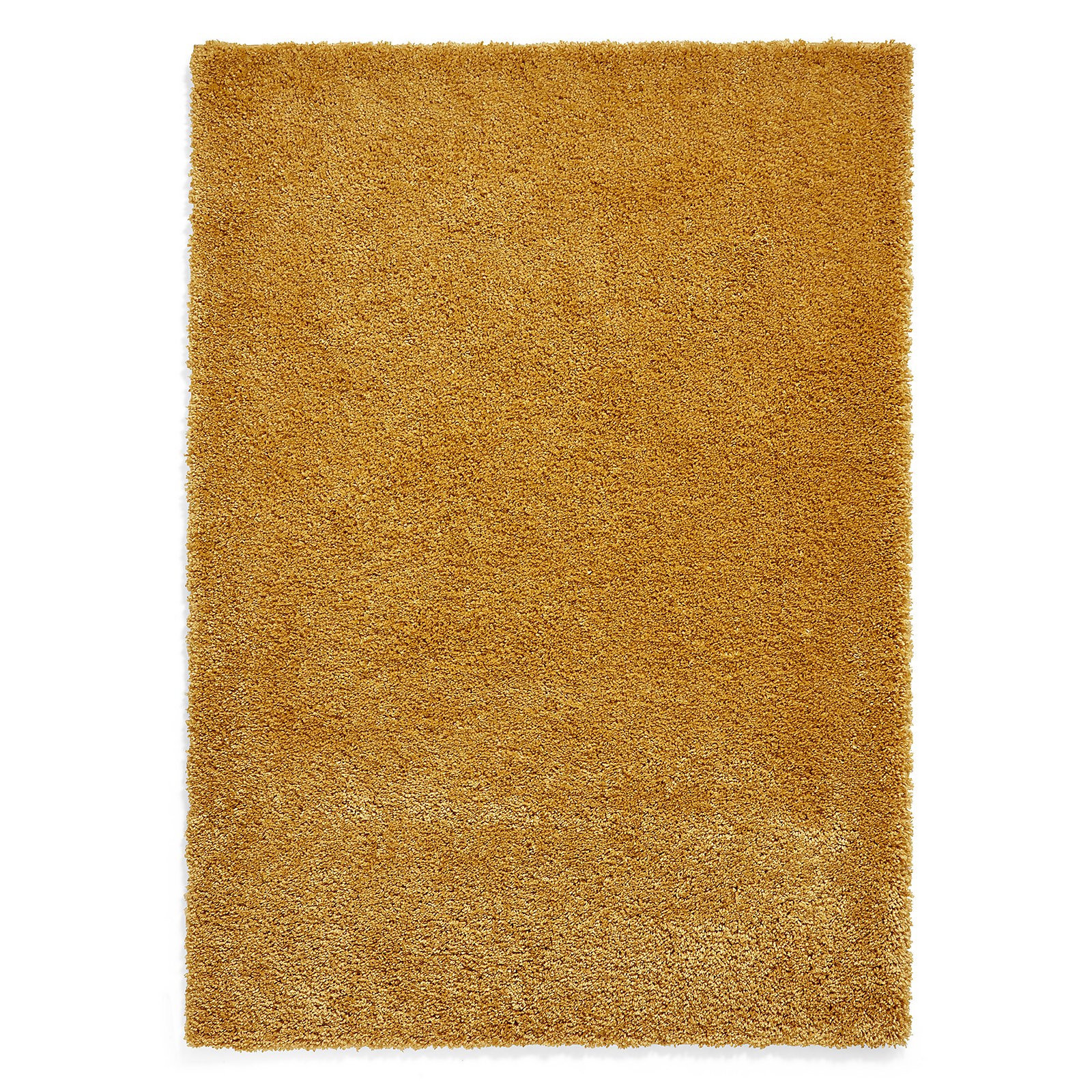 Ozzy Stain Resistant Plain Shaggy Rug - Ochre - 120x170cm Price Comparisons | Compare The Build