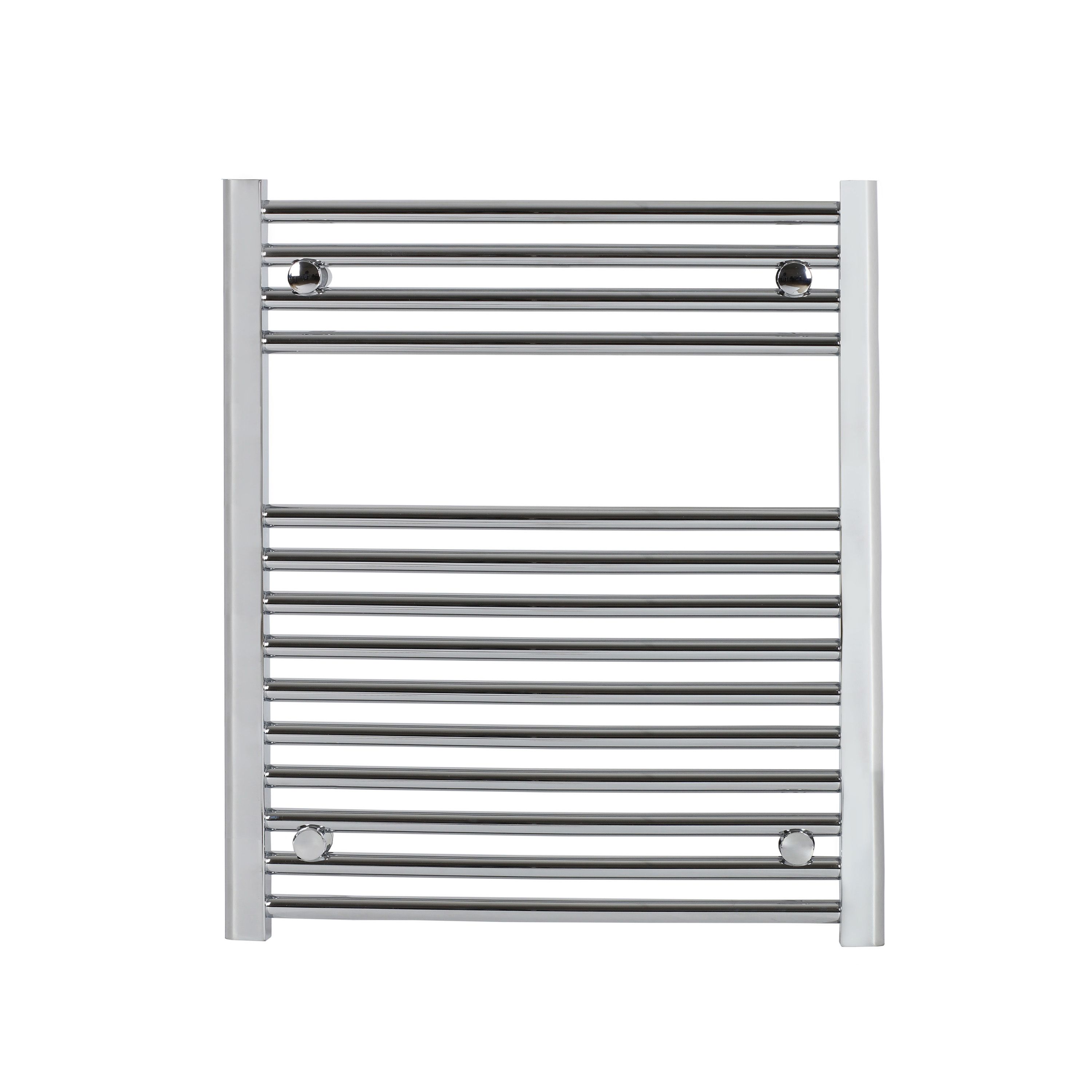 Flomasta Curved Chrome Effect Vertical Curved Towel Radiator (W)600mm X (H)700mm Price Comparisons | Compare The Build