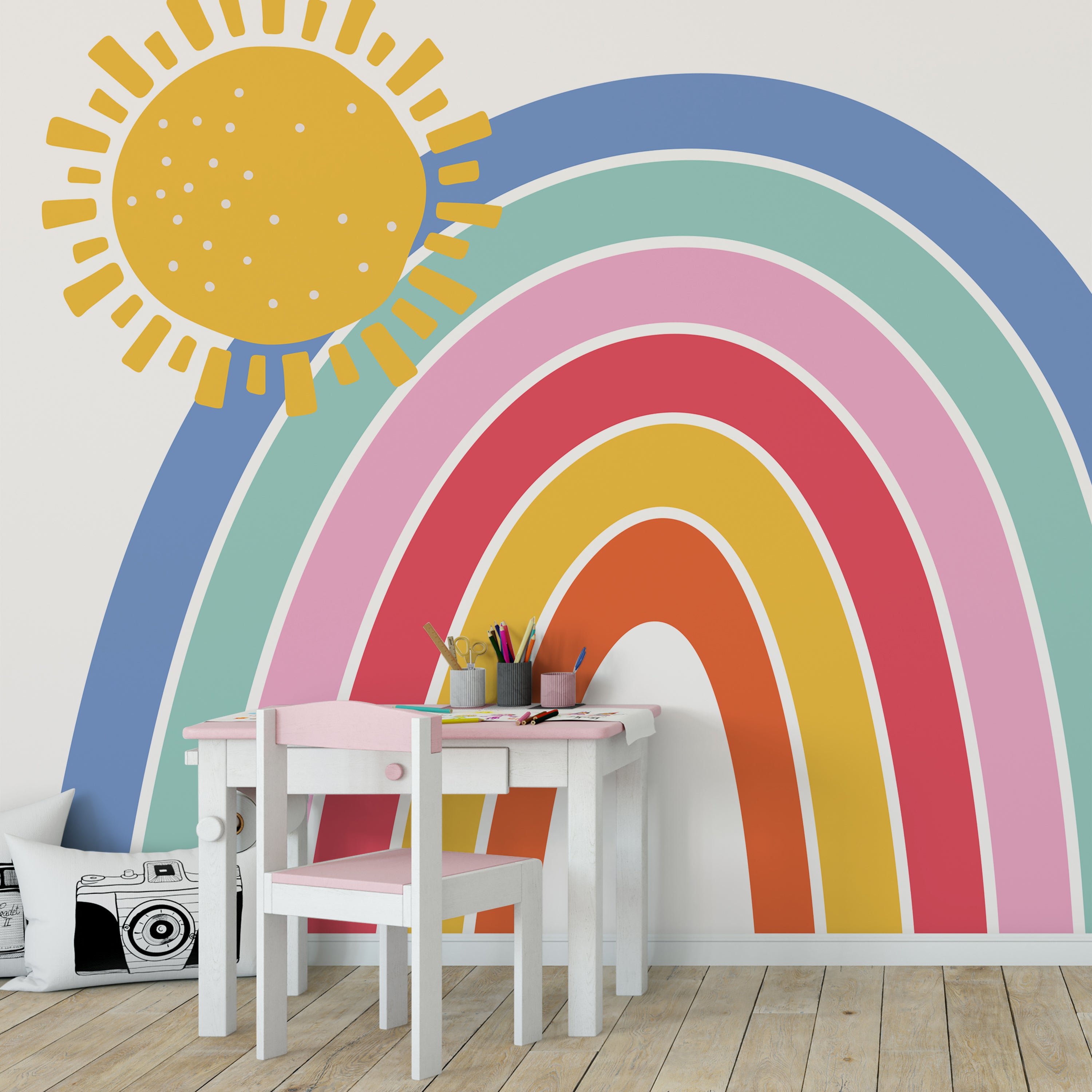 Rainbow Mural MultiColoured Price Comparisons | Compare The Build