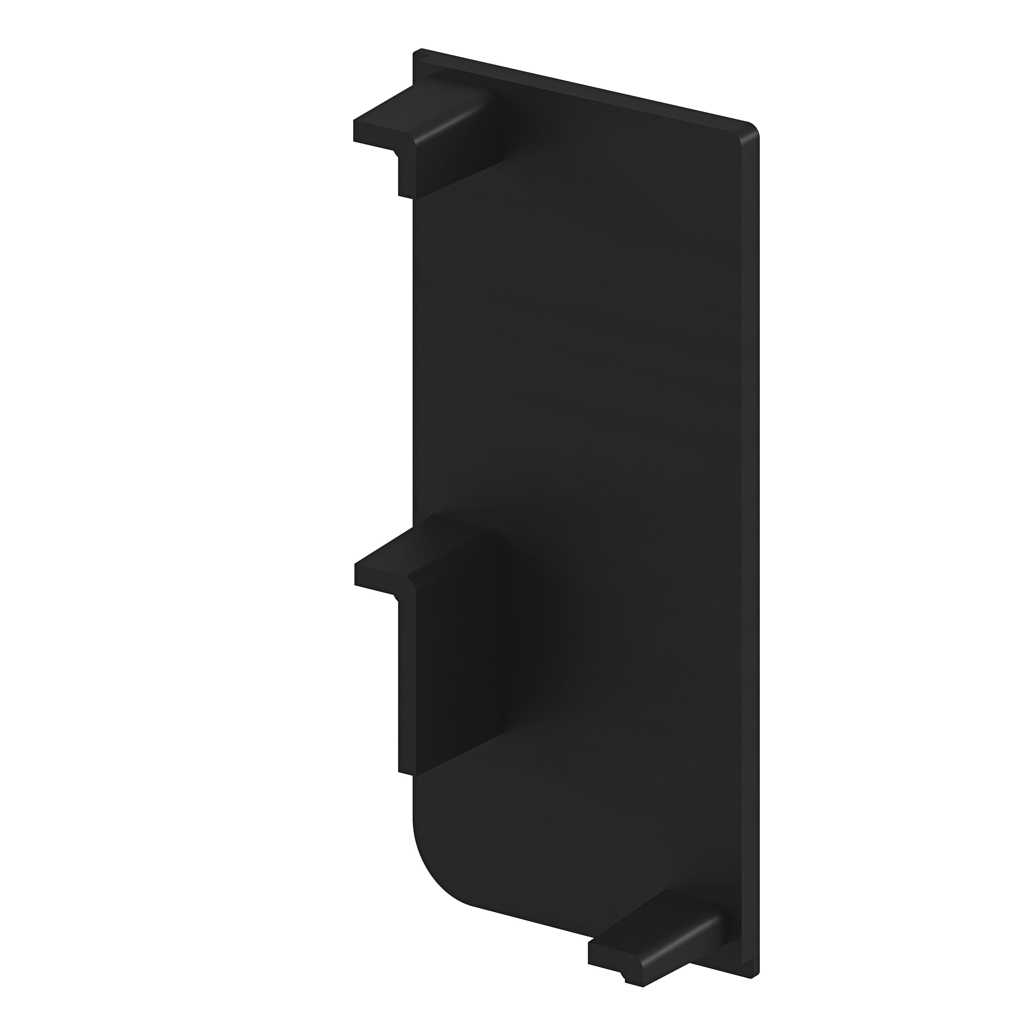GoodHome Caraway Innovo Black Worktop Rail End Cap, Pair Of 2 Price Comparisons | Compare The Build