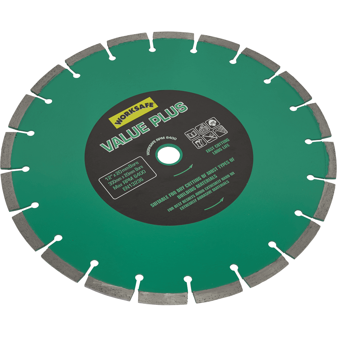 Sealey Value Plus Segmented Diamond Cutting Disc 300mm 20mm | Compare The Build