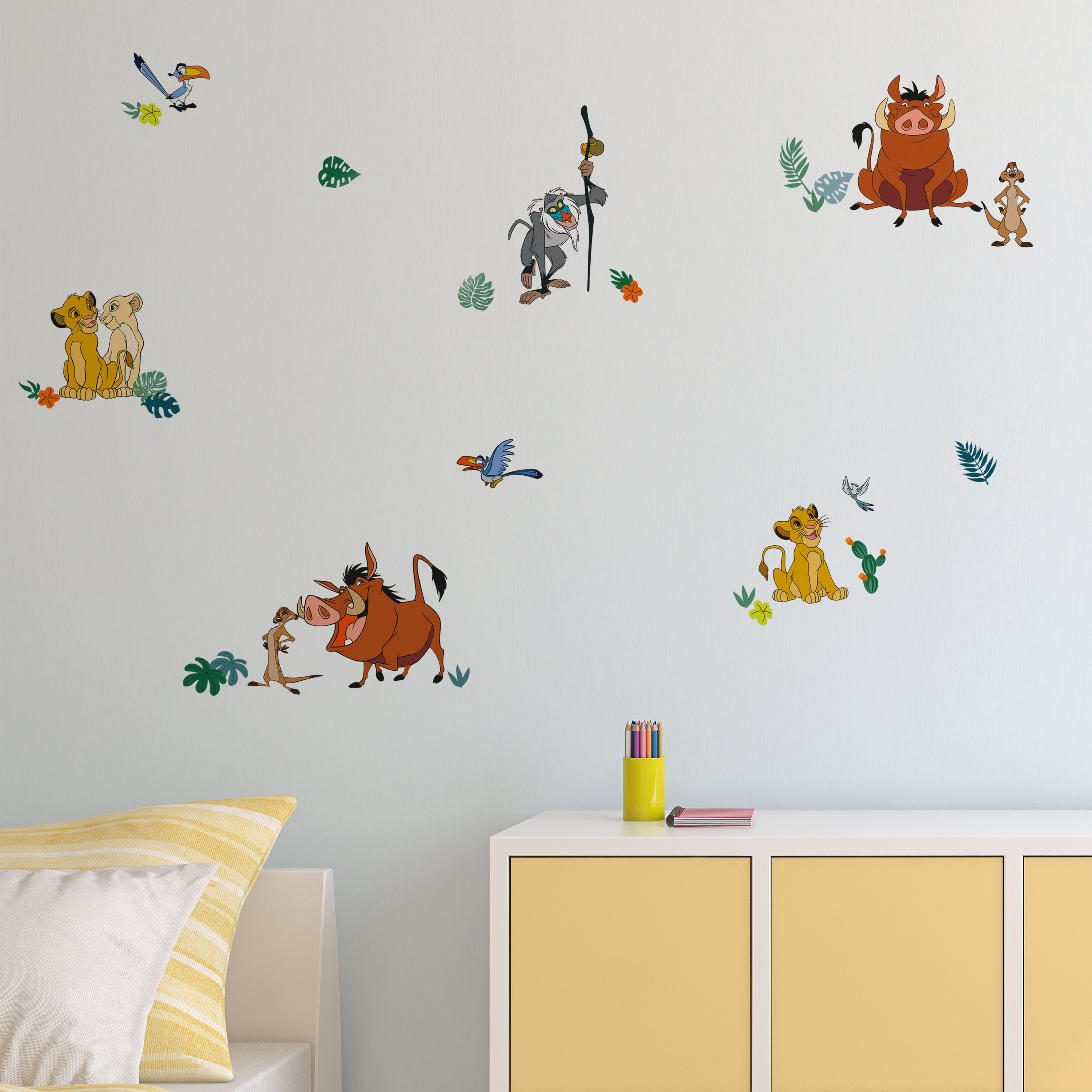 Disney Lion King Wall Stickers Yellow Price Comparisons | Compare The Build