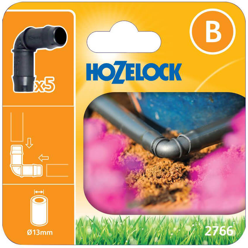 Hozelock MICRO 90° Elbow Connector 1/2" / 12.5mm Pack of 5 Price Comparisons | Compare The Build