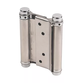 Double Action Spring Hinge Self Closing 102mm Satin Stainless Steel Pk2 | Compare The Build