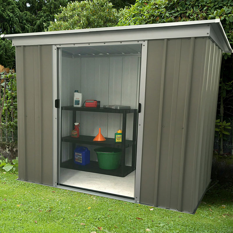 6' x 4' Yardmaster Platinum Tall Pent Metal Shed (1.9m x 1.19m) Price Comparisons | Compare The Build