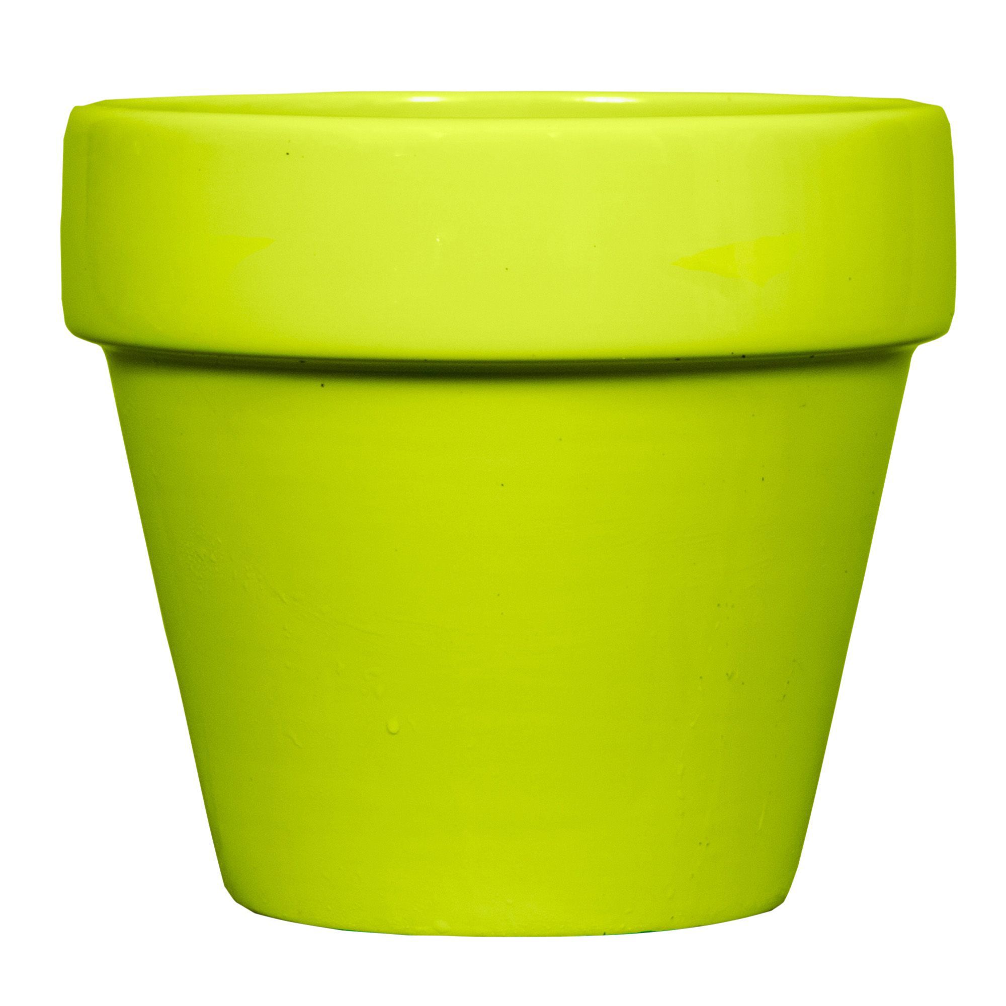 Verve Chapel Round Glazed Lime Glazed Plant Pot (H)190mm (Dia)220mm Price Comparisons | Compare The Build