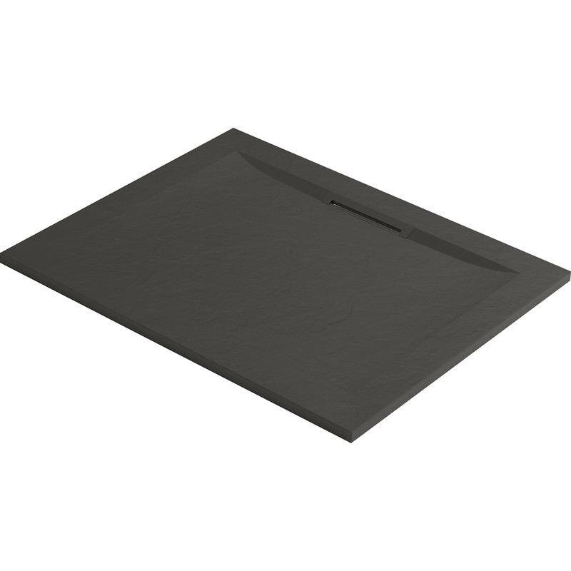 Mira Flight Level Rectangle Slate Effect Shower Tray 1200 x 760mm in Slate Grey Acrylic Price Comparisons | Compare The Build