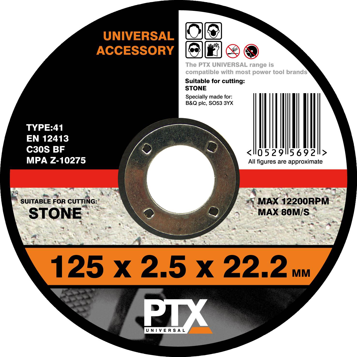 Ptx Flat Stone Cutting Disc (Dia)125mm Price Comparisons | Compare The Build