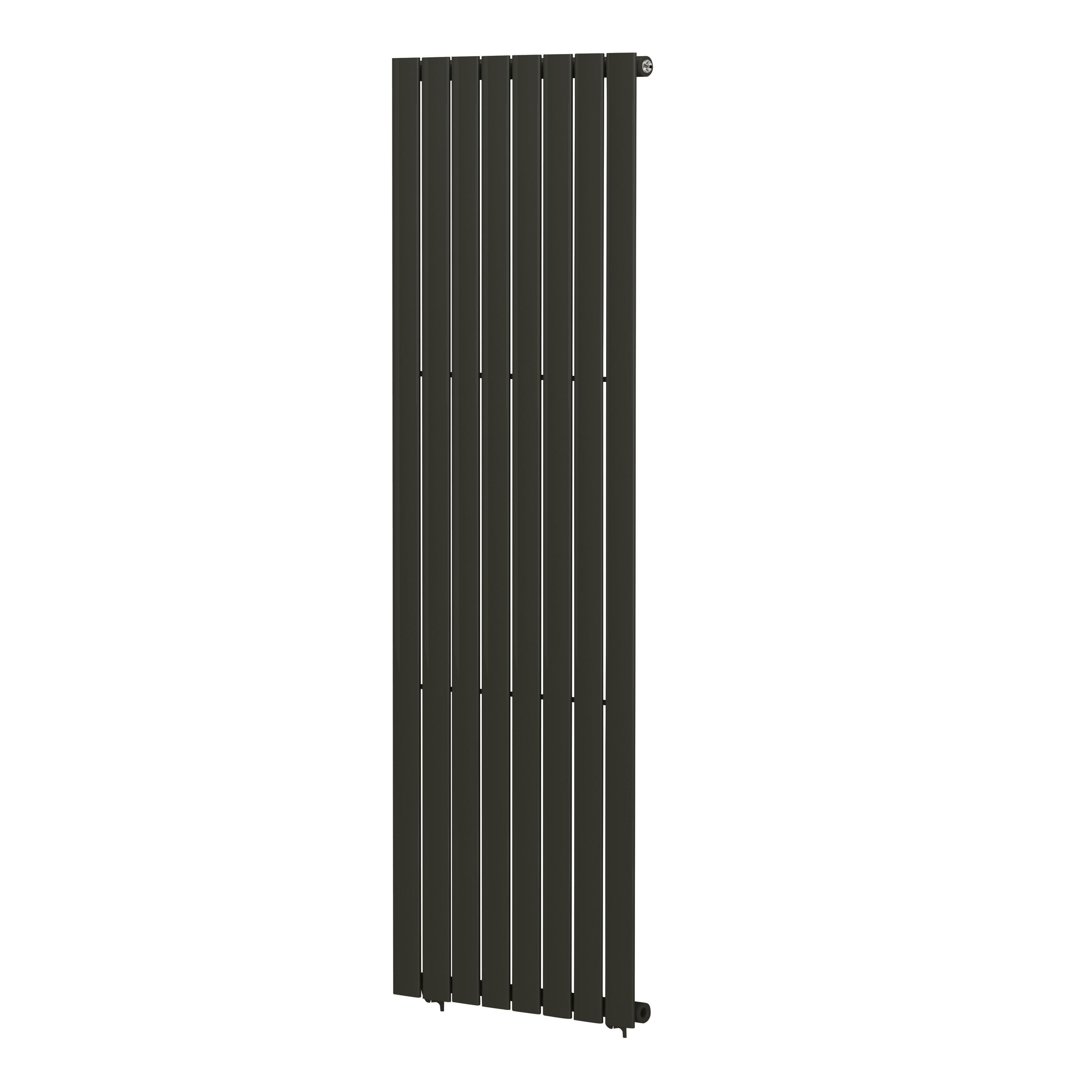 Blyss Faringdon Vertical Designer Radiator, Anthracite (W)604mm (H)1800mm | Compare The Build