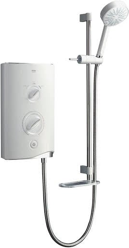 Mira Sport White Chrome Effect Electric Shower, 9Kw Price Comparisons | Compare The Build