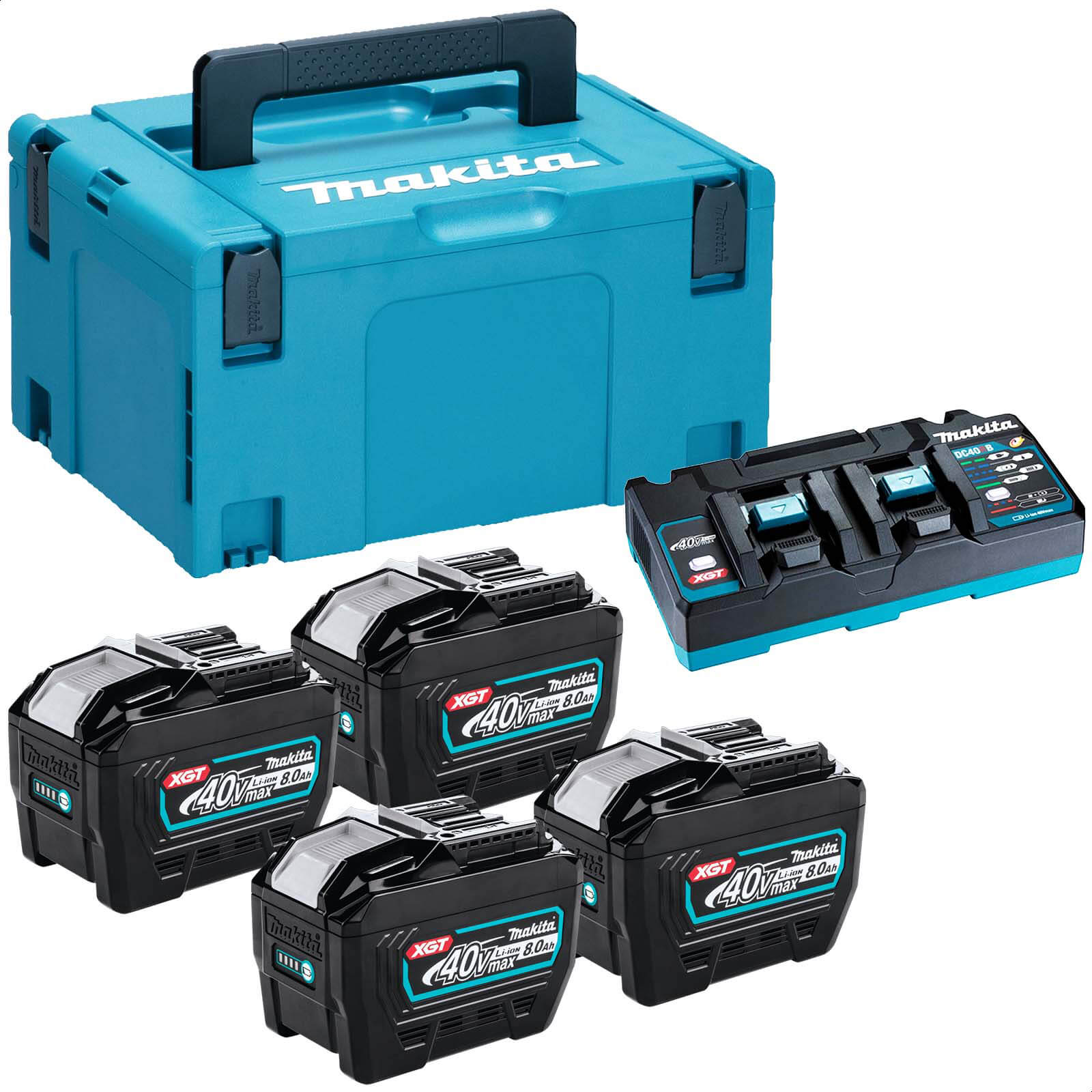 Makita 40v Max XGT Cordless 4 Battery 8ah and Charger Kit 8ah | Compare The Build