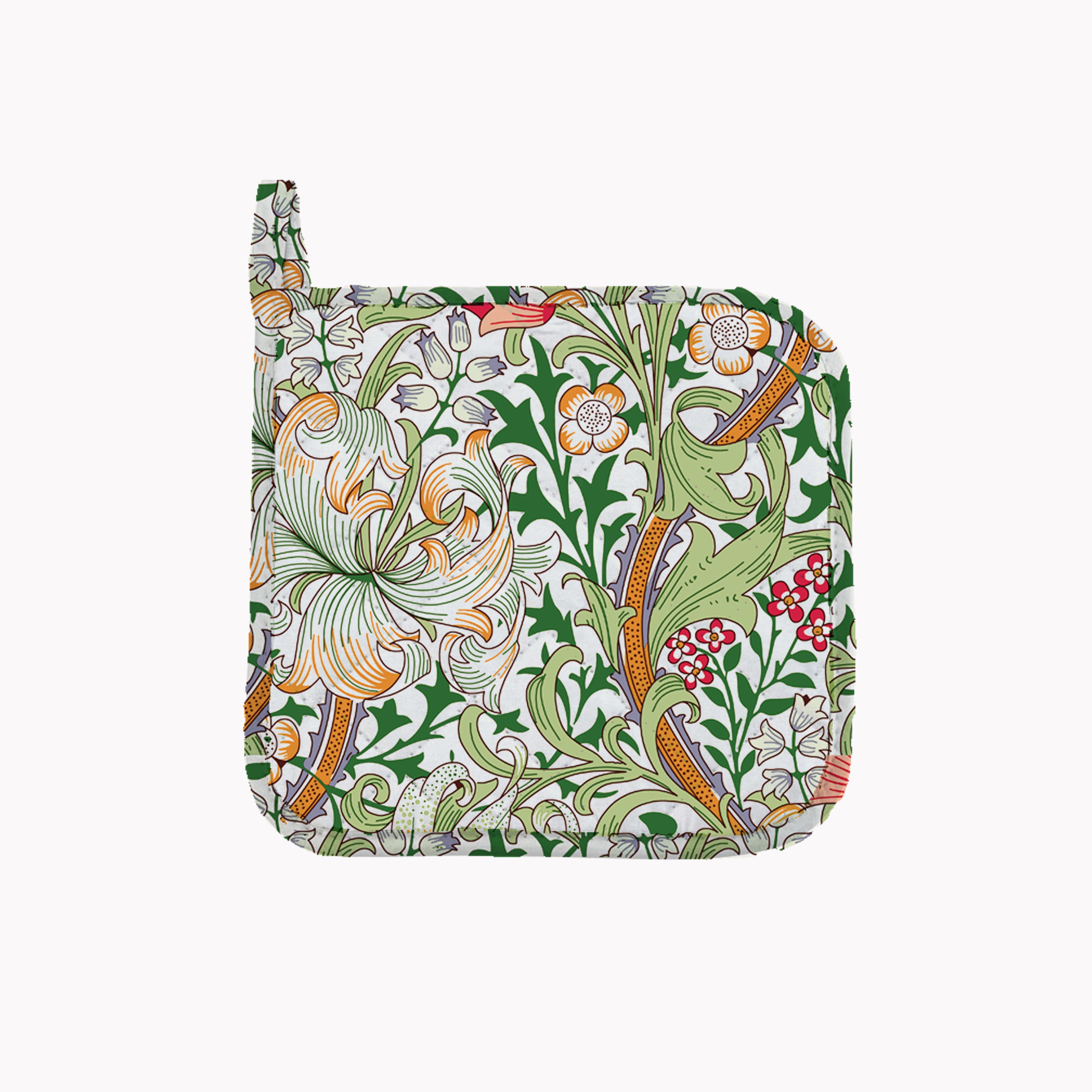 William Morris Golden Lily Blue Pot Holder MultiColoured | Compare The Build