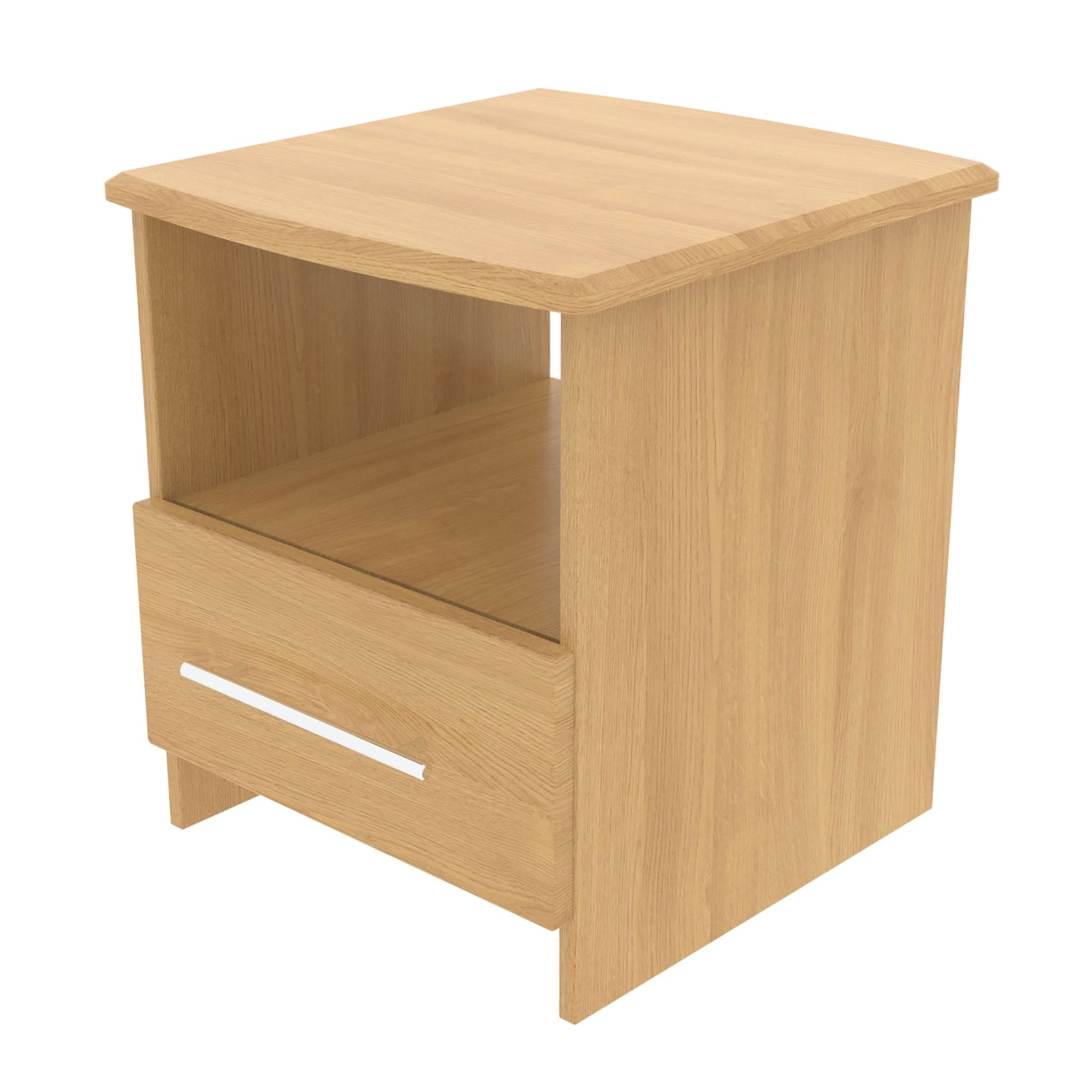 Sherwood Oak Effect 1 Drawer Side Table (H)495mm (W)400mm Price Comparisons | Compare The Build