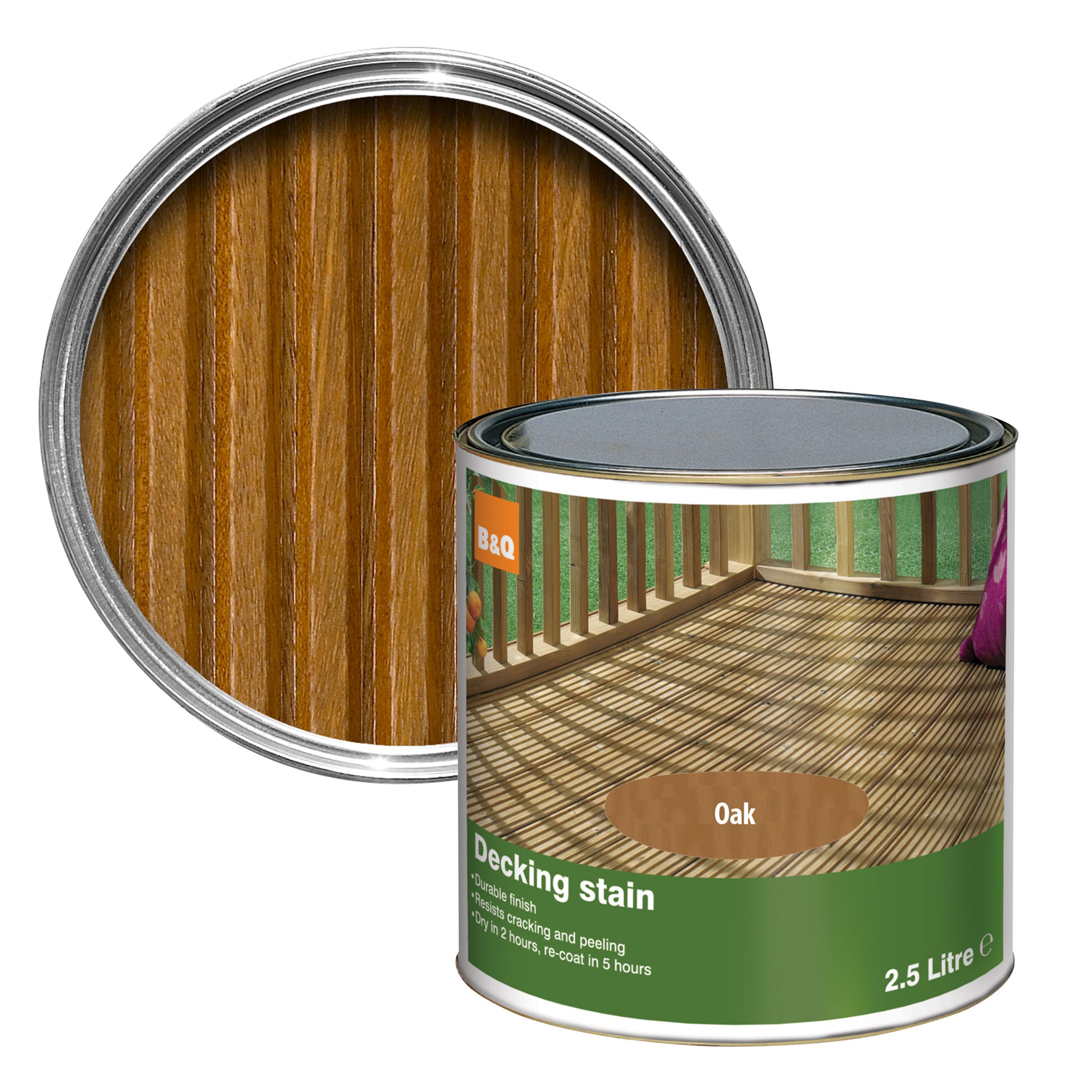 Colours Medium Oak Matt Decking Wood Stain, 2.5L Price Comparisons | Compare The Build